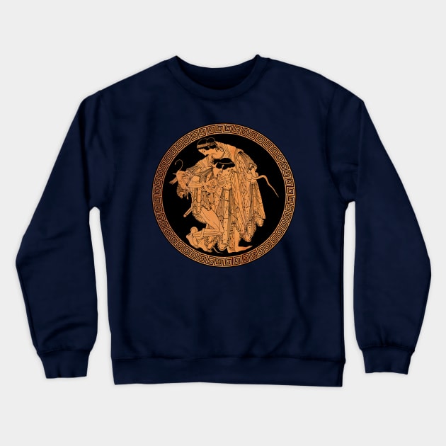 Thetis and Peleus Crewneck Sweatshirt by Mosaicblues